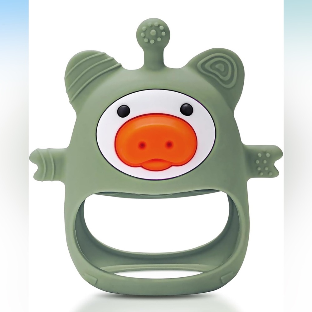 5for$10 Piggy Teething Toys Babies 0-6 Months Silicone Teether Toys Pacifier - Picture 7 of 8